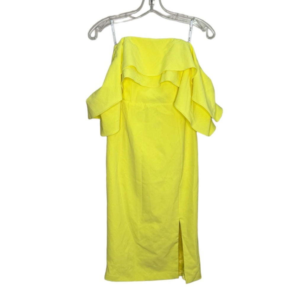 NEW Bardot Band Sheath Dress in Lemon Drop - Picture 2 of 5